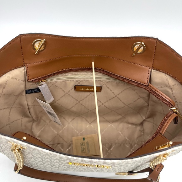 Michael Kors Jet Set Large Signature Logo Shoulder Bag - Picture 5 of 8
